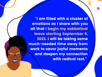 Radical Rest In Action: Executive Director Announces Sabbatical